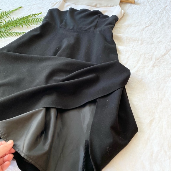 Calvin Klein Black and Cream Midi Dress - Picture 8 of 8